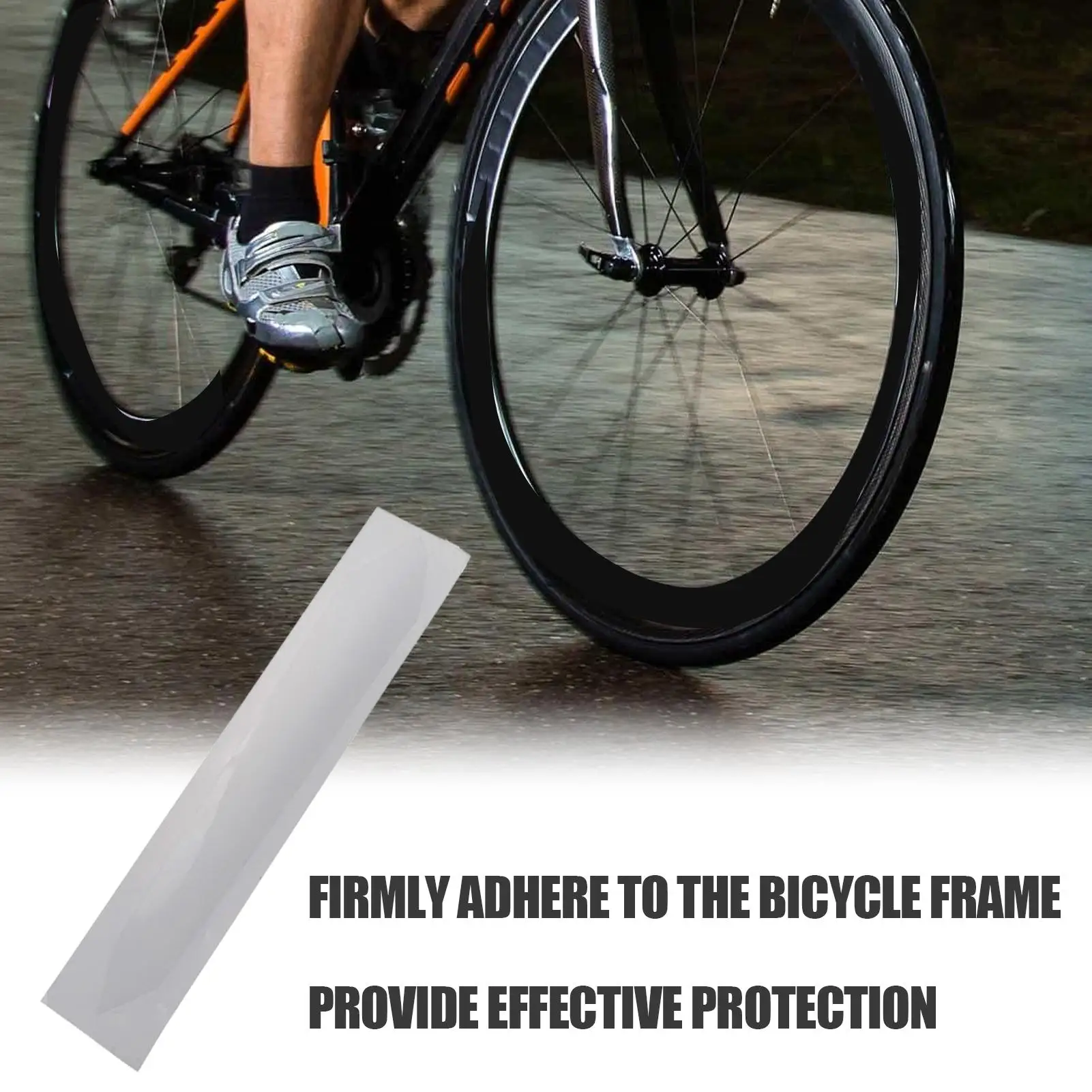 Chainstay Protector Clear Clear Adhesive Chainstay Frame Guard Protective Film for Mountain Bike Road Bike Chain Film Cover
