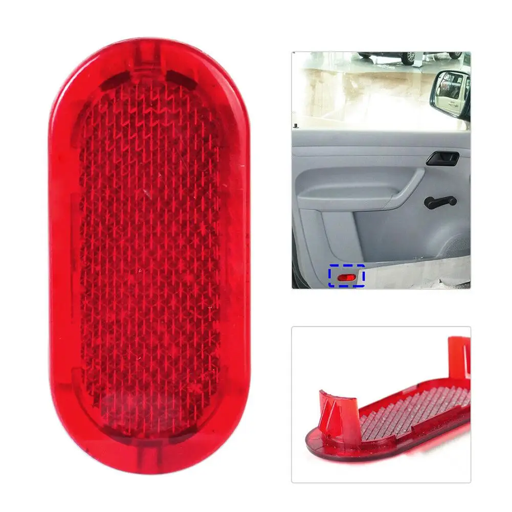 

1pc Red Car Door Panel Light Reflector Fit For-Beetle 2012-2016 For Touran 2006-2015 6Q0947419 Plastic Car Lights Reflector