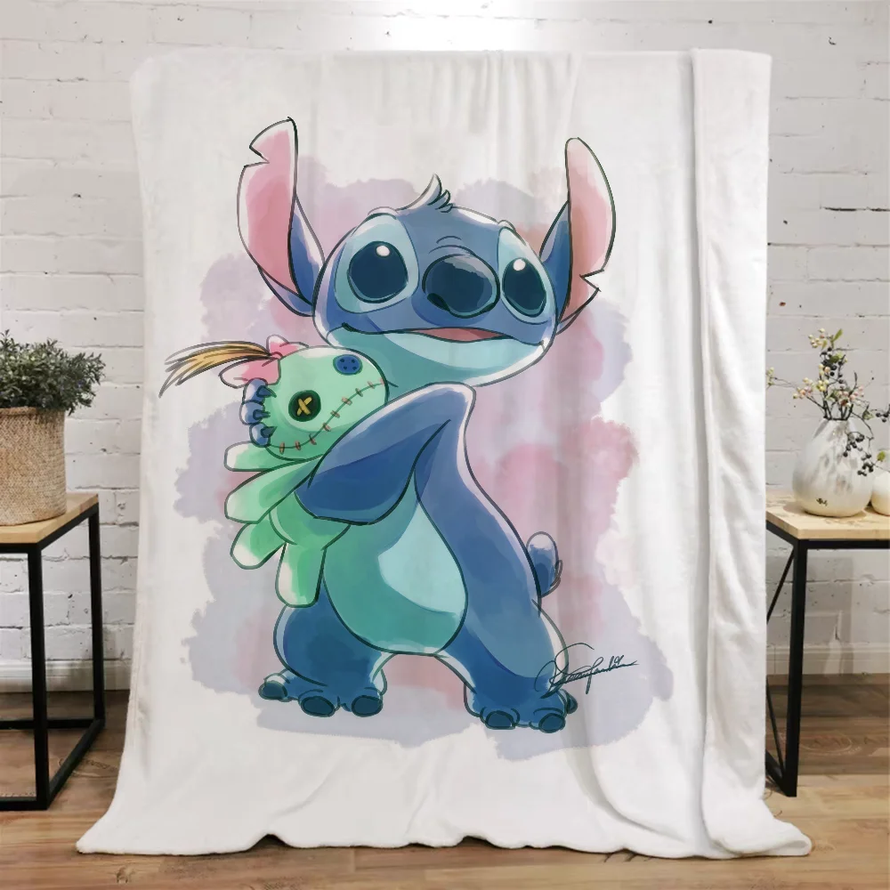 Stitchs Blanket Bed Blankets & Throws Home Interior Luxury Bedding Knitted Plaid Beach Towel Throw Knee Fluffy Soft Nap Sofa & 3