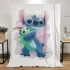 Stitchs Blanket Bed Blankets & Throws Home Interior Luxury Bedding Knitted Plaid Beach Towel Throw Knee Fluffy Soft Nap Sofa & 3