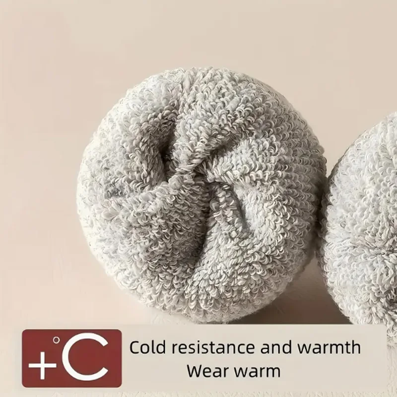 Winter Socks 5 Pairs Men&rsquo;s Women Warm Super Thicker Solid Merino Wool Against Cold Snow Terry