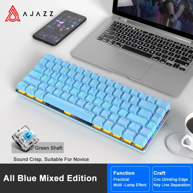 Clavier Gaming Compact Ajazz AK33 – Mécanique Sans Fil, 82 Touches, Windows/PC 5