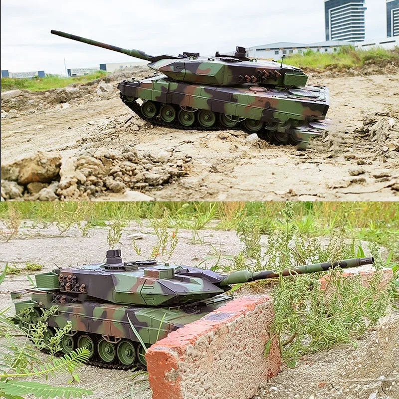 Henglong 3889-1 Tank 1:16 German Leopard 2 A6 Heavy Remote Control Tank Smoke Toy Th17602 Rc Model Large Combat Vehicle 2