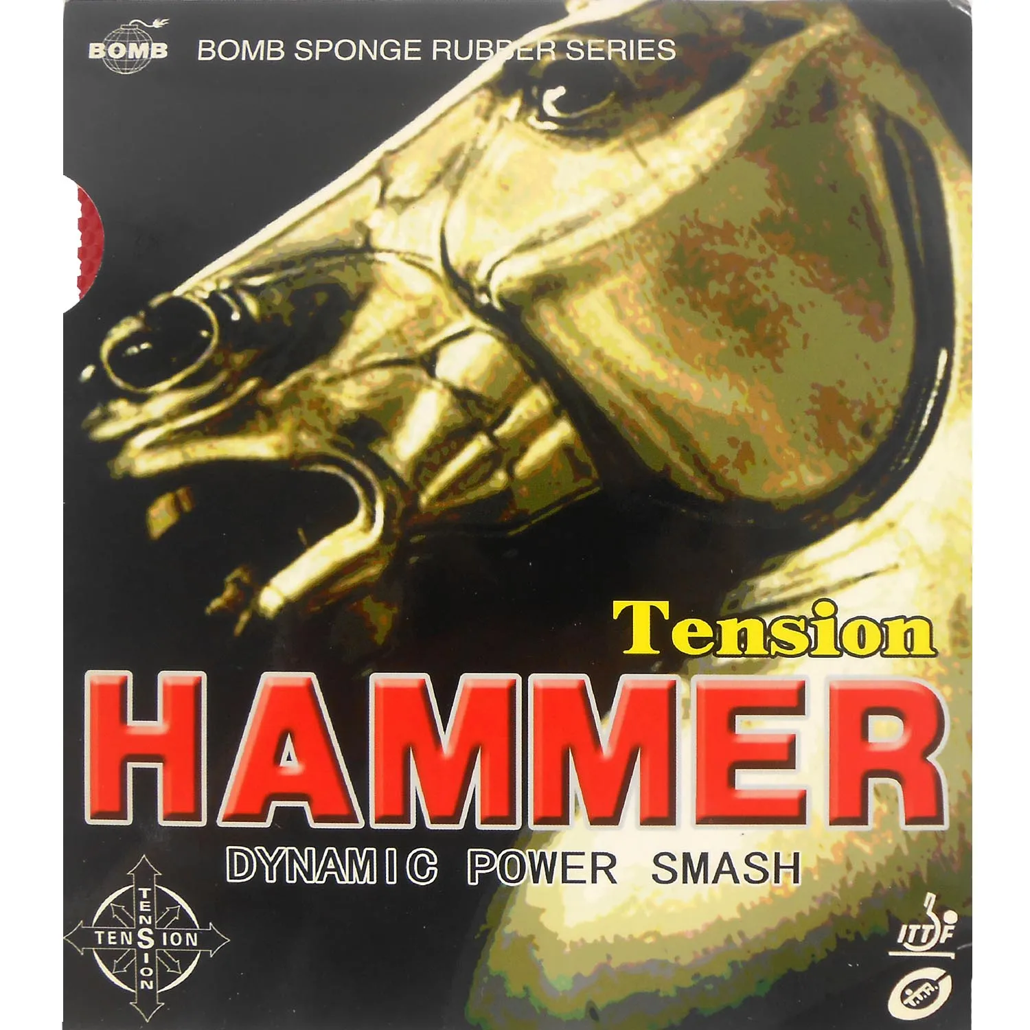 Description Picture 2 of itemOriginal Epoch tension HAMMER table tennis rubber dynamic power smash table tennis rackets pimples out racquet sports