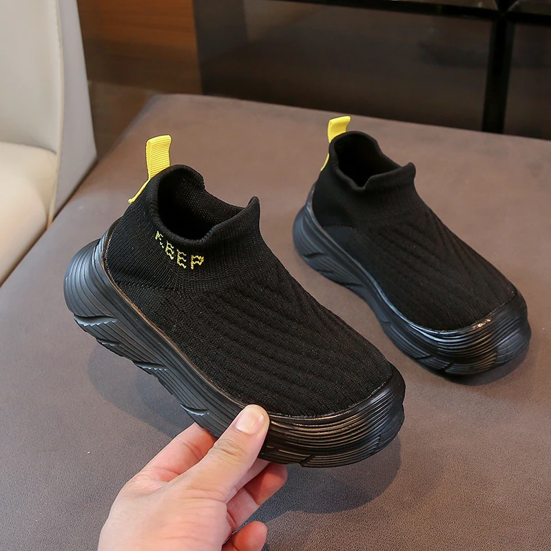 Breathable Casual Slip On Sneakers For Kids Autumn