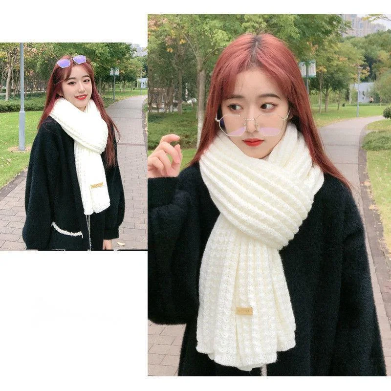 Extended Windproof Solid Colour Scarf For Women Elegant Scarf_voghion.com