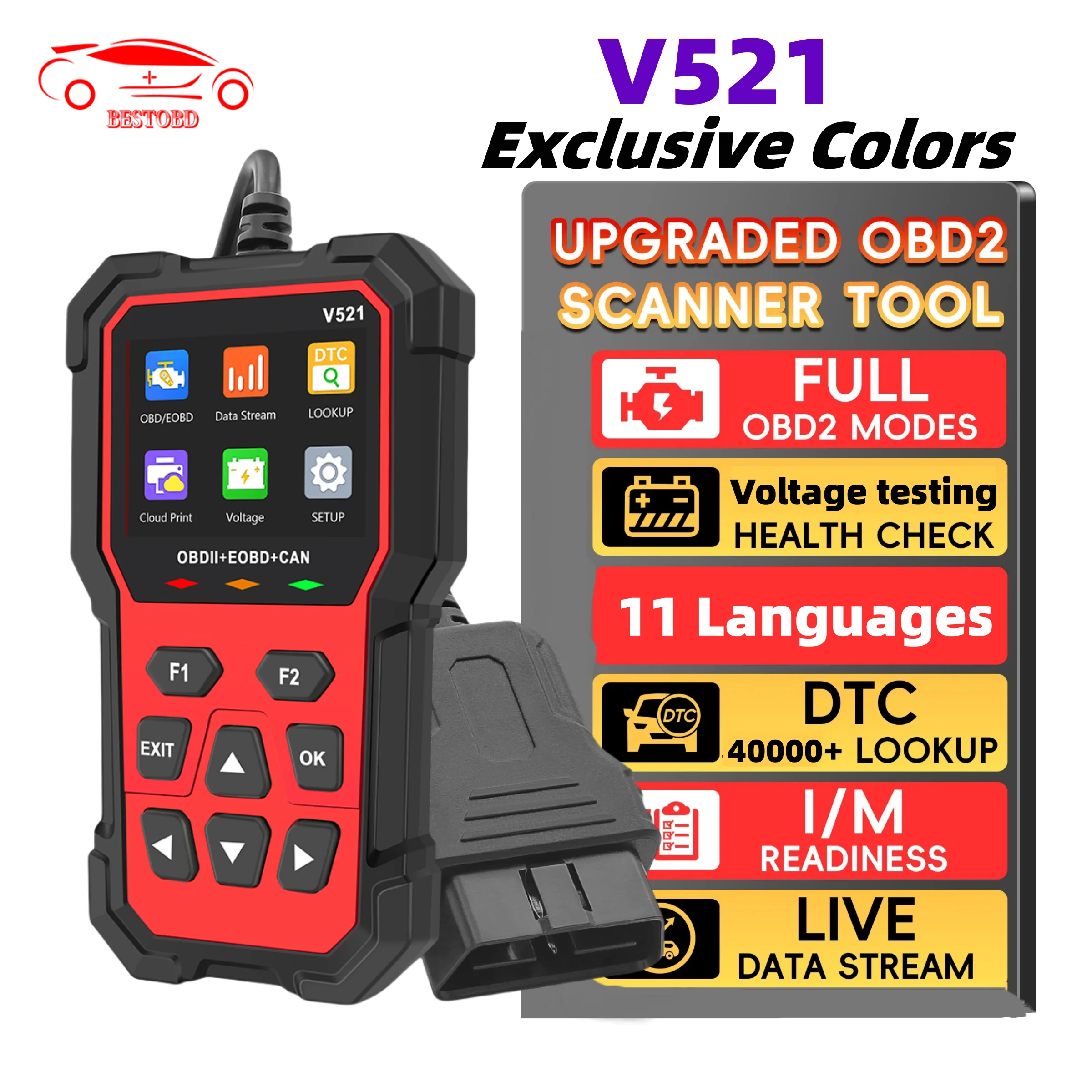 V521 OBD2 scanner – Nederlands