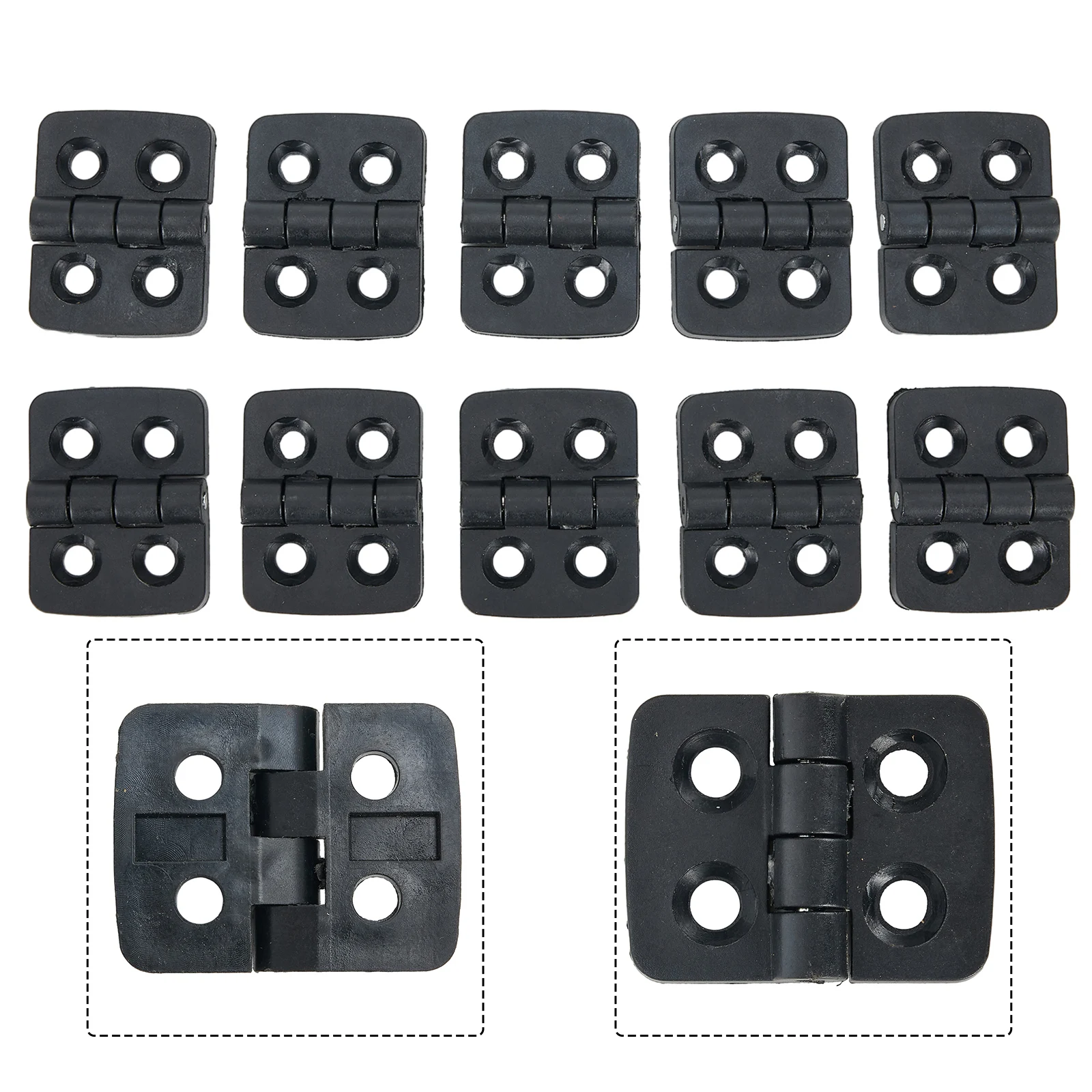 Description Picture 6 of item10pc Folding Plastic Hinges Electric Box Cabinet Welding Machine Flip Industrial Box Damping  Door Bearing Butt Hardware Hinge