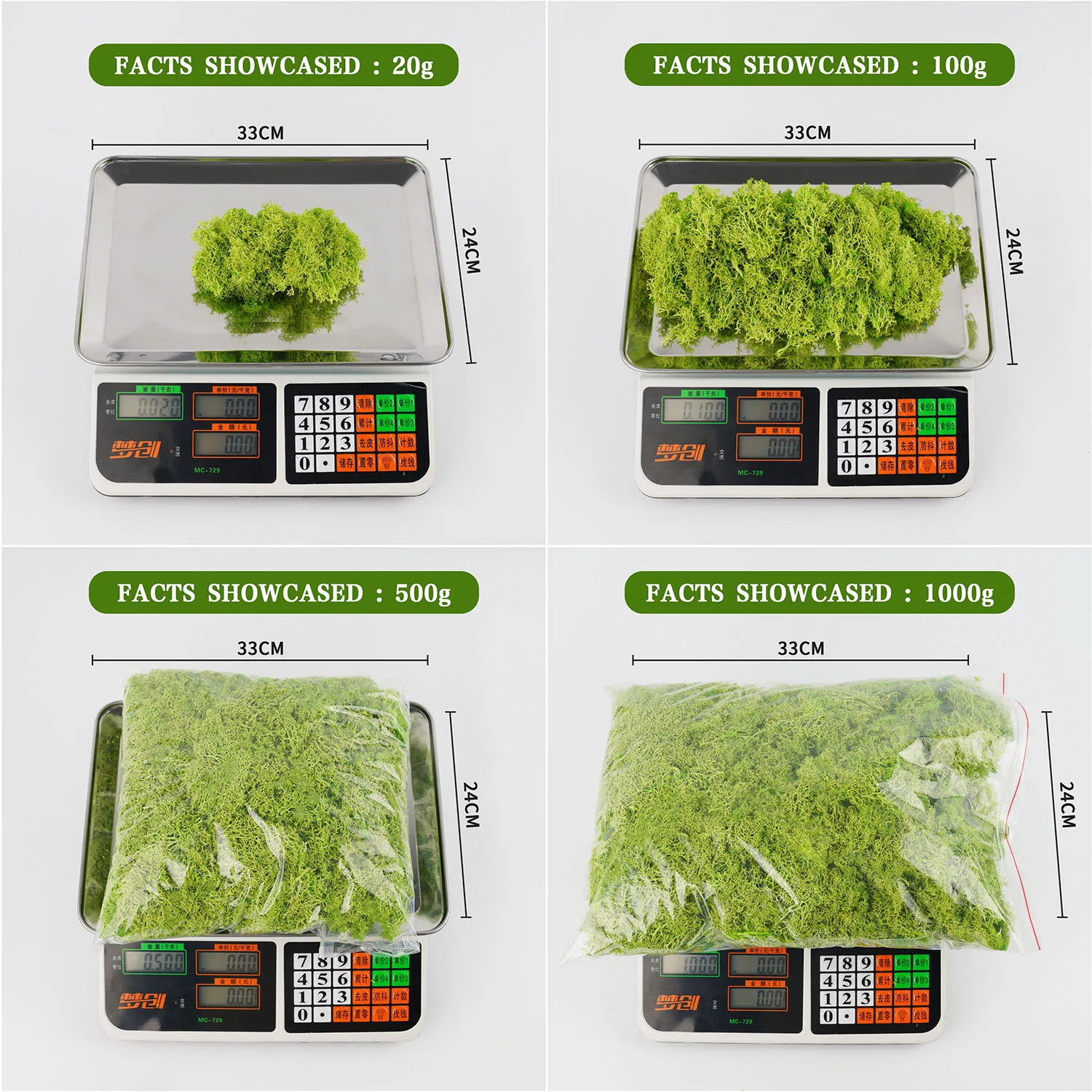 20 g künstliche grüne Moospflanzen, ewiges Lebensgras, Mini-Landschaft, Kunstrasen, DIY-Handwerk für Zuhause, Wohnzimmer, Garten, Dekoration – Detail 12