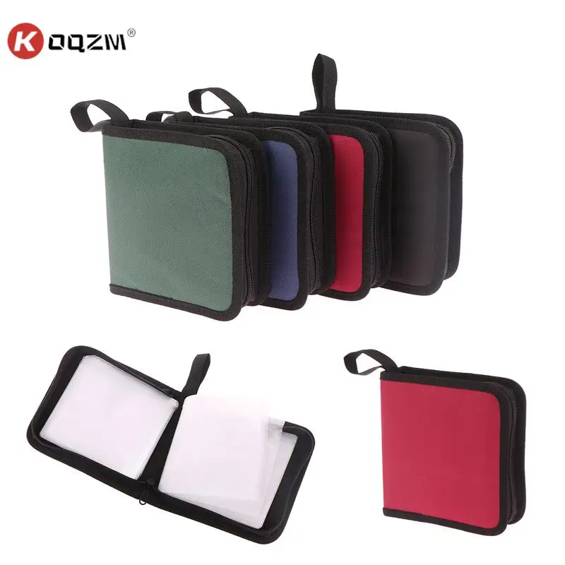 40 Tablets CD DVD Discs Oxford Handbags Storage Case CD/DVD Case CD Storage DVD Organizer Booklet Holder 4 Colors