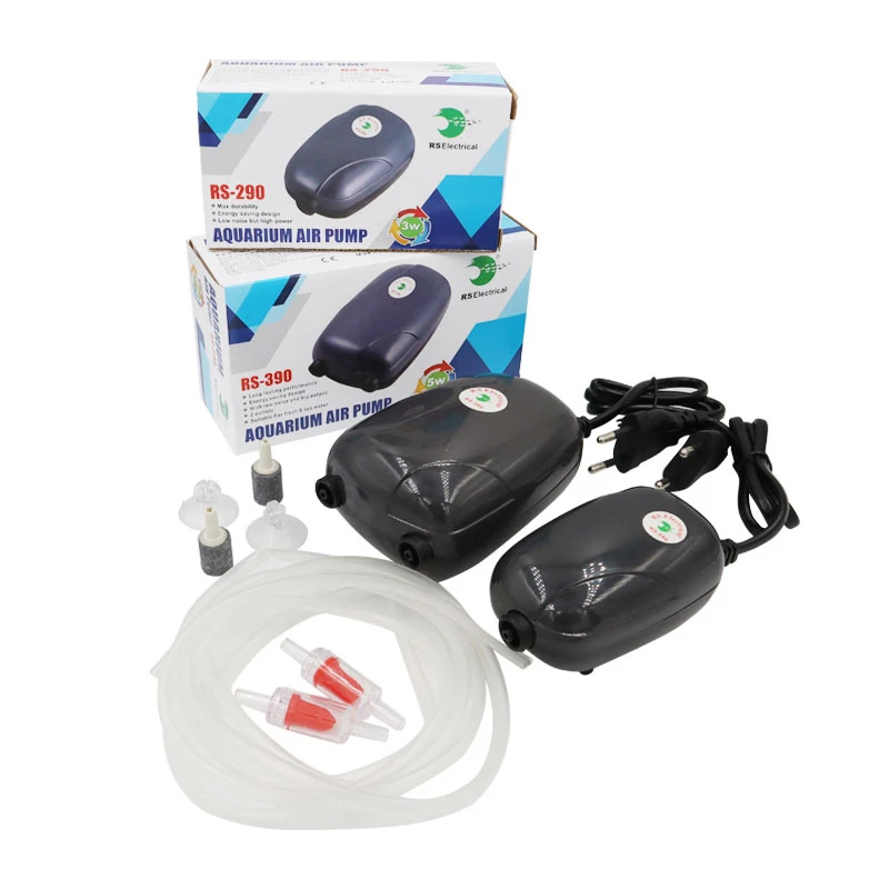 Aquarium Air Pump Fish Tank Mini Silent Compressor Single Double Outlet Oxygen Pumps Aquariums Aquatic Accessories 220V 3W 5W fish tank oxygen pump aquarium air pump aquarium air pump accessories aquarium accessories