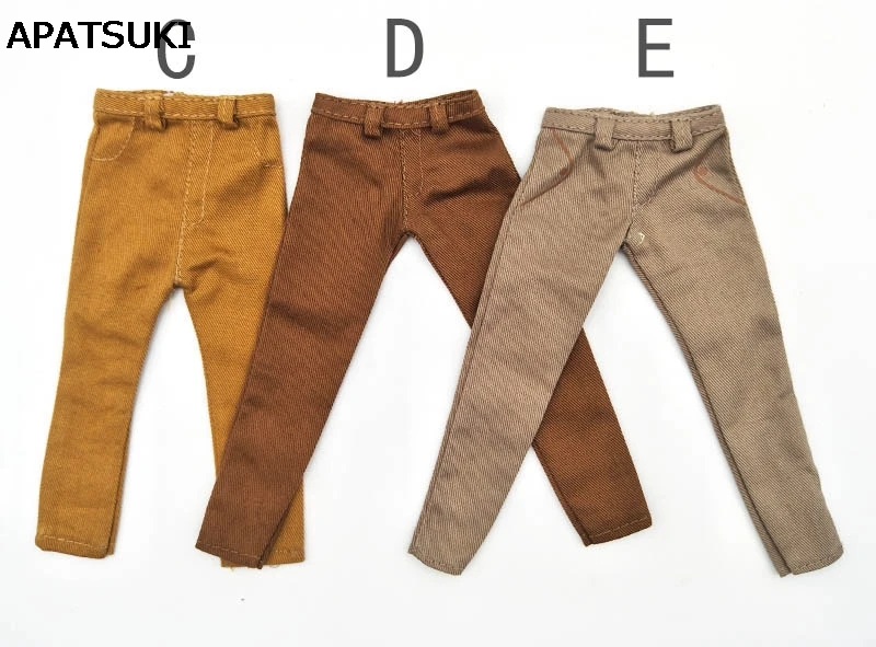 1:6 Doll Clothes Kahki Pants For Ken Doll Trousers For Barbie's Boyfriend Ken Prince Male Casual Wear 1/6 Accessories