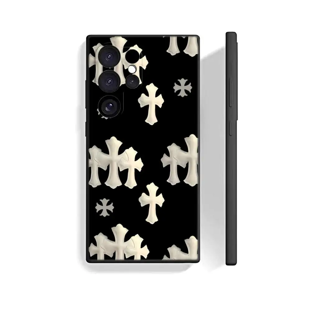 Luxury Cross Back Cover Phone Case - Premium TPU Soft Shell Design