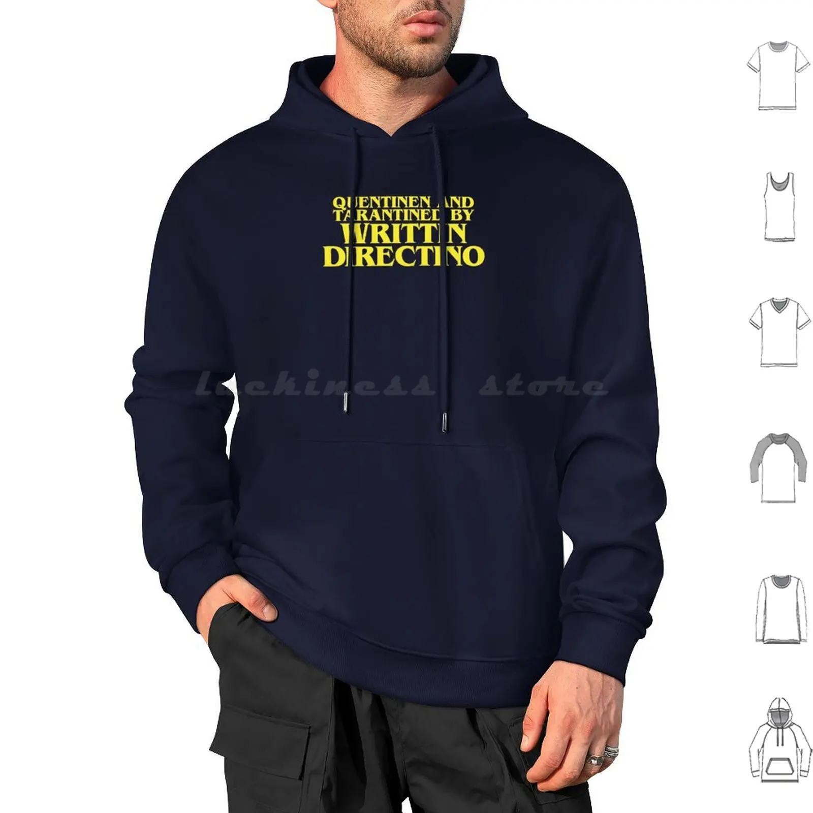 

Written And Directed By Hoodie cotton Long Sleeve Tarantino Pulpfiction Movies Director Film