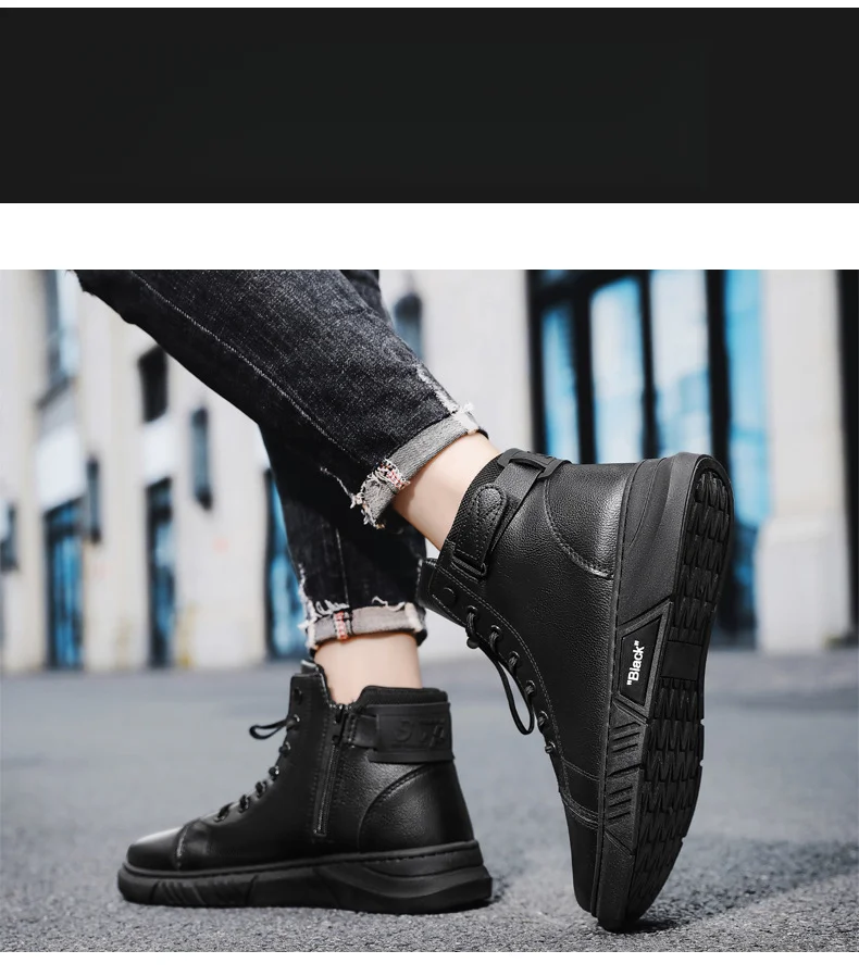 Herbst Martin Arbeitsschutz Britische Herren Arbeits- und Freizeitschuhe High Top Workwear Stiefel_voghion.com