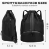 Basketball bag, swimming bag, dry wet separation women's storage bag, sports backpack, training and fitness drawstring backpack 2