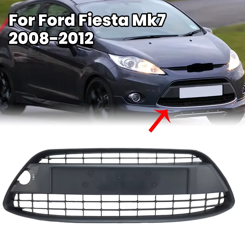 車のフォグランプグリル 用のフォード 用のフィエスタ 2008-2012 フォグランプカバー レーシンググリル フロントバンパー フ フォード  フィエスタ MK7 Zetec S 2012-2017 4個入り フロントバンパー フォグランプ 下部グリル グリルカバー 用フィエスタ Mk7  ゼテック S ... 車のフォグランプグリル 用のフォード 用のフィエスタ 2008-2012 フォグランプカバー レーシンググリル フロントバンパー フ
