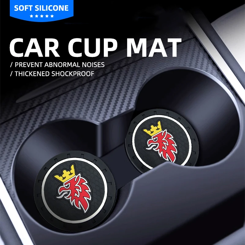 Car Cup Pad Water Coaster Water Cup Tappetino Antiscivolo Per Saab 91 92 92X 93 Hirsch 93 93X 94 94X 95 Hirsch 95 97 97X 99 900 9000 Aero