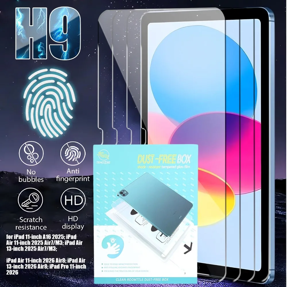 Enhanced Tempered Glass Screen Protector with Easy Installation Kit – Bubble & Dust Free, HD Clear