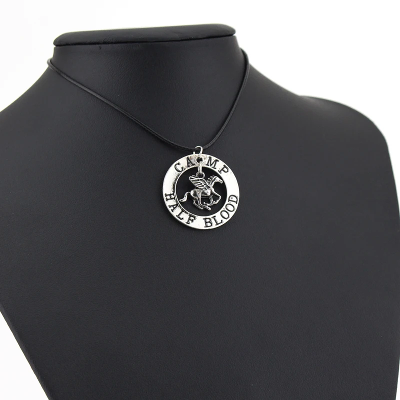 Fashion Jewelry Charm Percy Jackson CAMP HALF Blood Flying Horse Pendant Necklaces Men Women Gifts