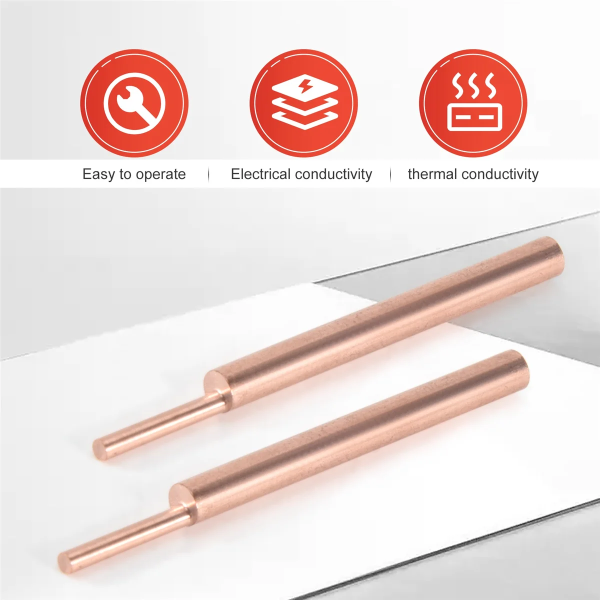 8PCS Welding Needle Aluminum Oxide 3mm Eccentric Rod Welding Machine Pen Brazing Battery Nickel Plate ZJY