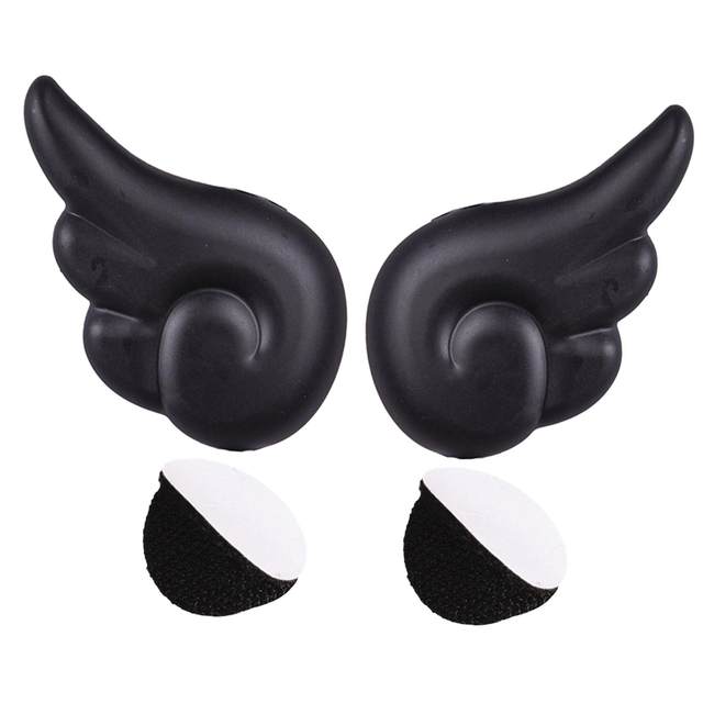 2Pcs Motorcycle Helmet Angel Wing Universal for Scooter Helmet