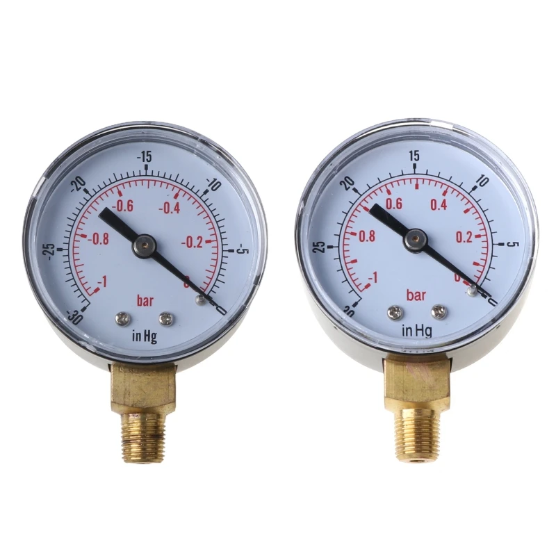 

Dual Scale Economical All Purpose Pressure Gauge with Brass Internals -1/0 Bar Dropship