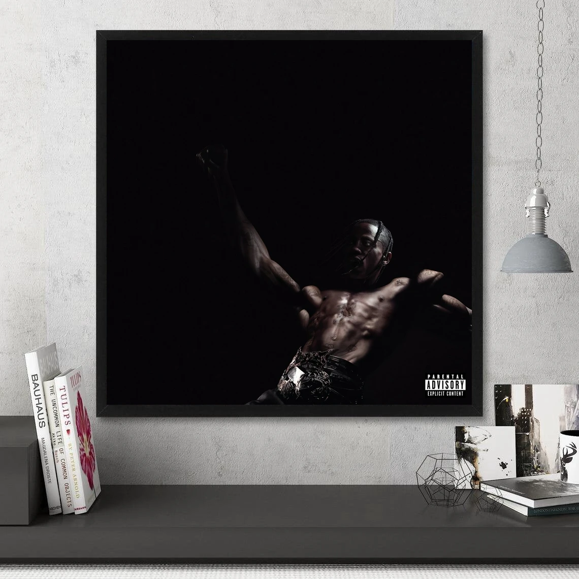 Travis Scott Utopia Music Album Cover Poster Canvas Print Decorazione Della Casa Pittura Murale (Senza Cornice)