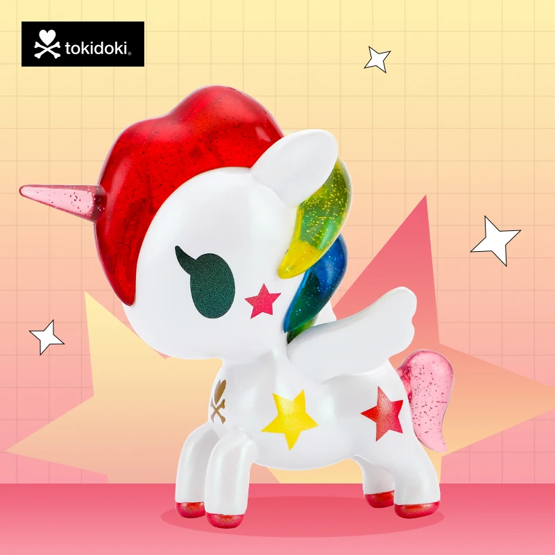 

Tokidoki ограниченная 10-я годовщина классический единорог украшение для дома игрушка девочка кукла подарок на день рождения настольные фигурк...