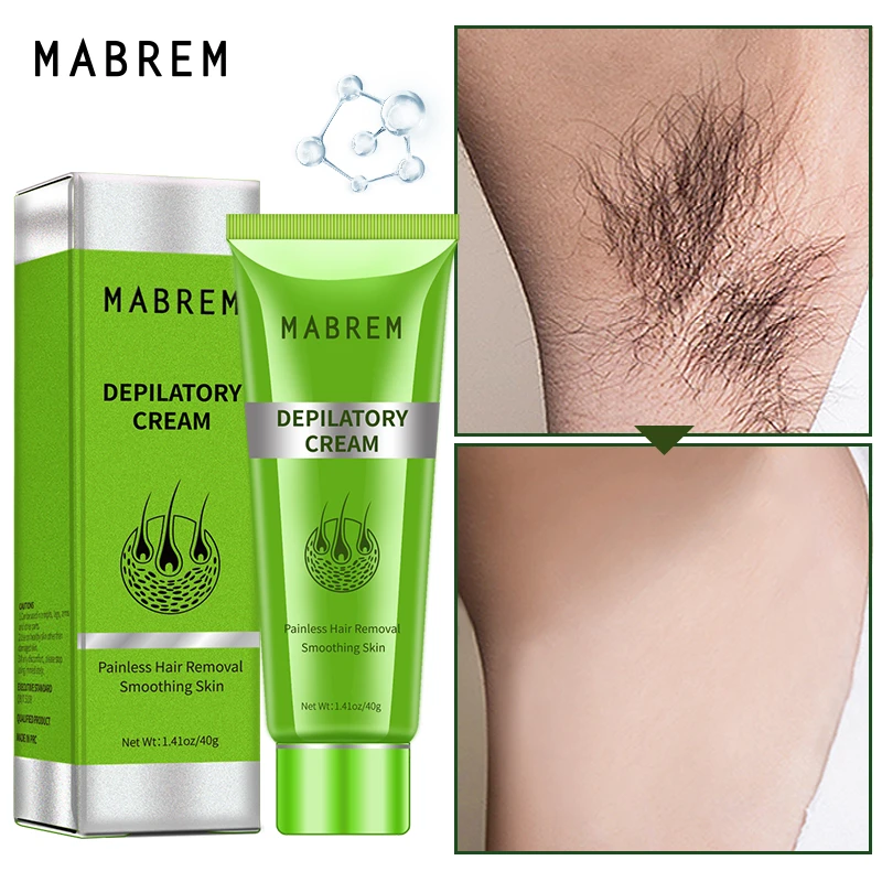 MABREM Hair Removal Cream Painless Hair Remover For Armpit Legs and Arms  Skin Care Body Care Depilatory Cream 40g For Men Women|Hair Removal Cream|  - AliExpress