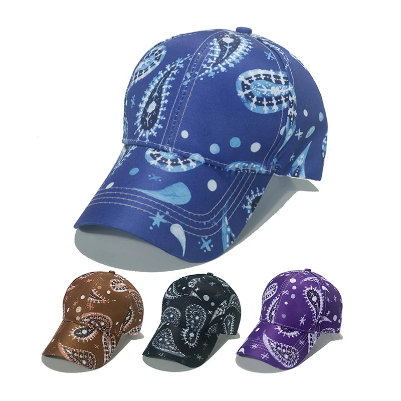 

Paisley Printing Adjustable Hip Hop Shade Men Baseball Cap Sun Protection Outdoor Spring Summer Unisex Dad Hat Snapback