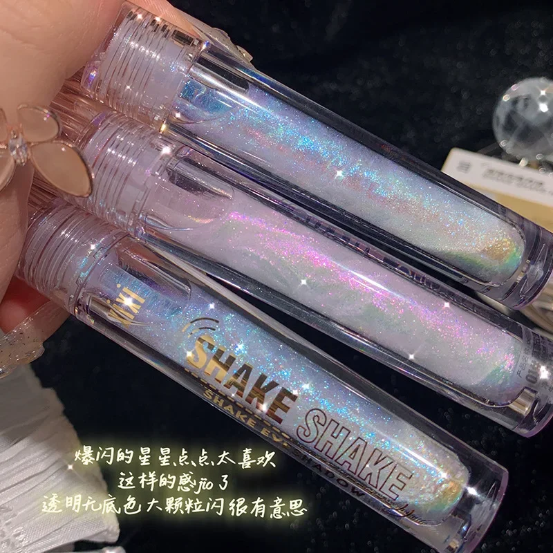 Xixi Shake Le High-gloss Broken Diamond Shiny Liquid Eyeshadow Quick-drying Film-forming Lasting Brightening Liquid