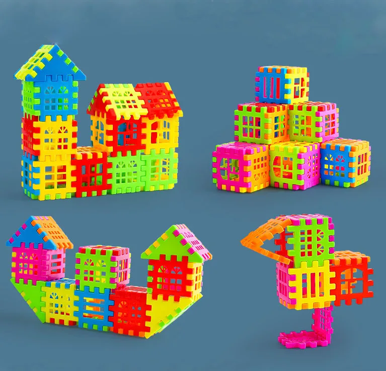100pcs Building Blocks Splicing interesting Puzzle Educational Toys for Kids 2+