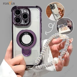 Ultra - Thin Transparent Phone Case with Shining Pearl Bracelet for Note 14 4G (163.3) (5)
