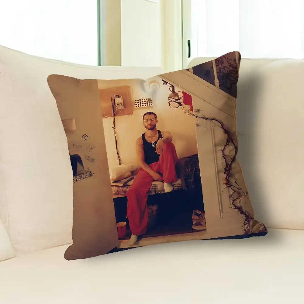 Singer M-Mora Album MICRODOSIS Kissenbezüge für Schlafzimmer, Wohnzimmer, Sofa, Heimdekoration, Polyester-Kissenbezug mit Reißverschluss – Detail 17