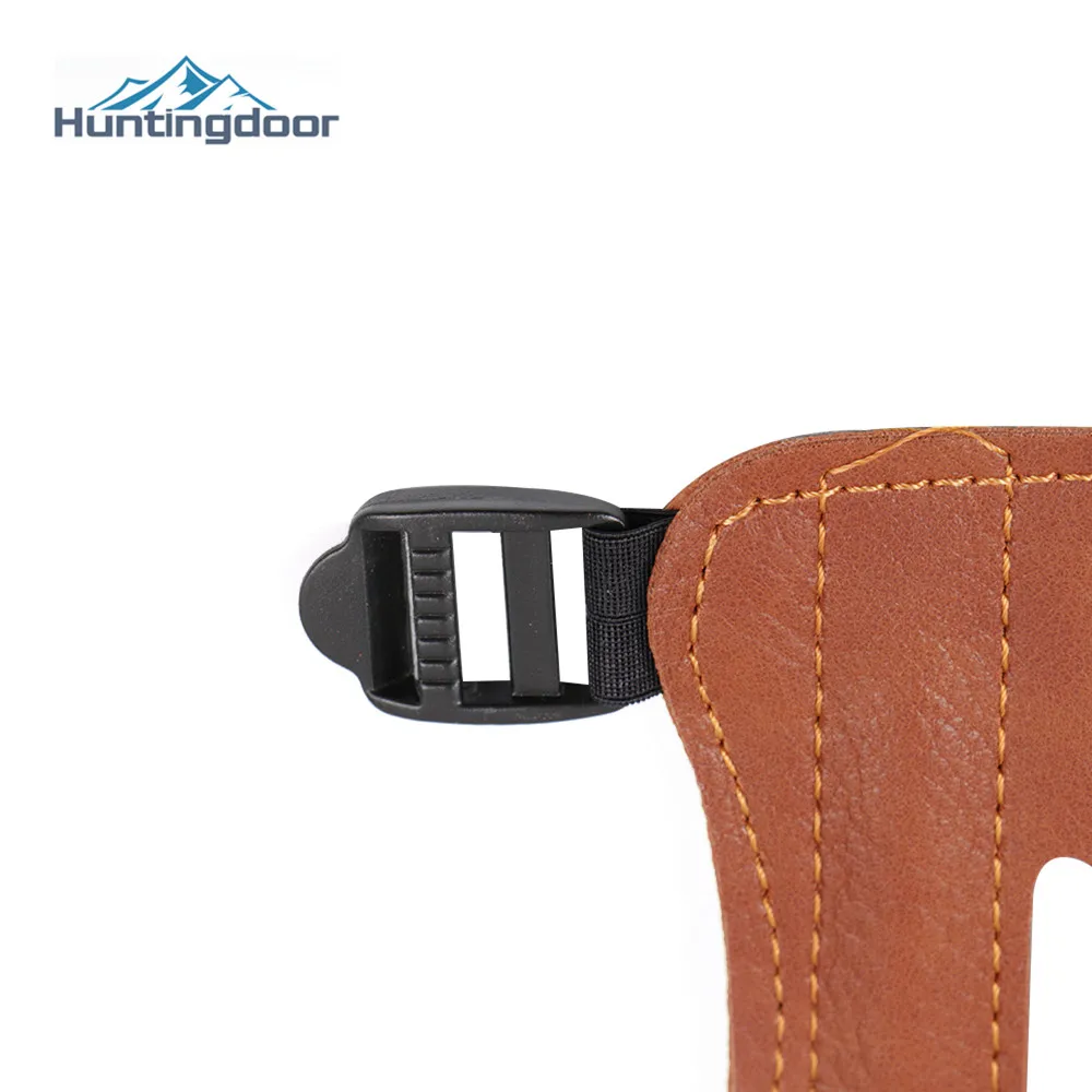 Archery PU Leather Arm Guard Protection Forearm Safe for Bow Outdoor Hunting Shooting Training Accessories 3 Holes 3 straps archery arm guard