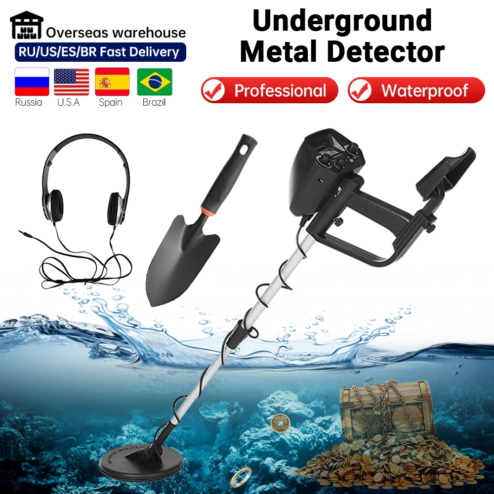 Metal Detector Pinpointer Waterproof Metal Detector Md4030 Gold Depth