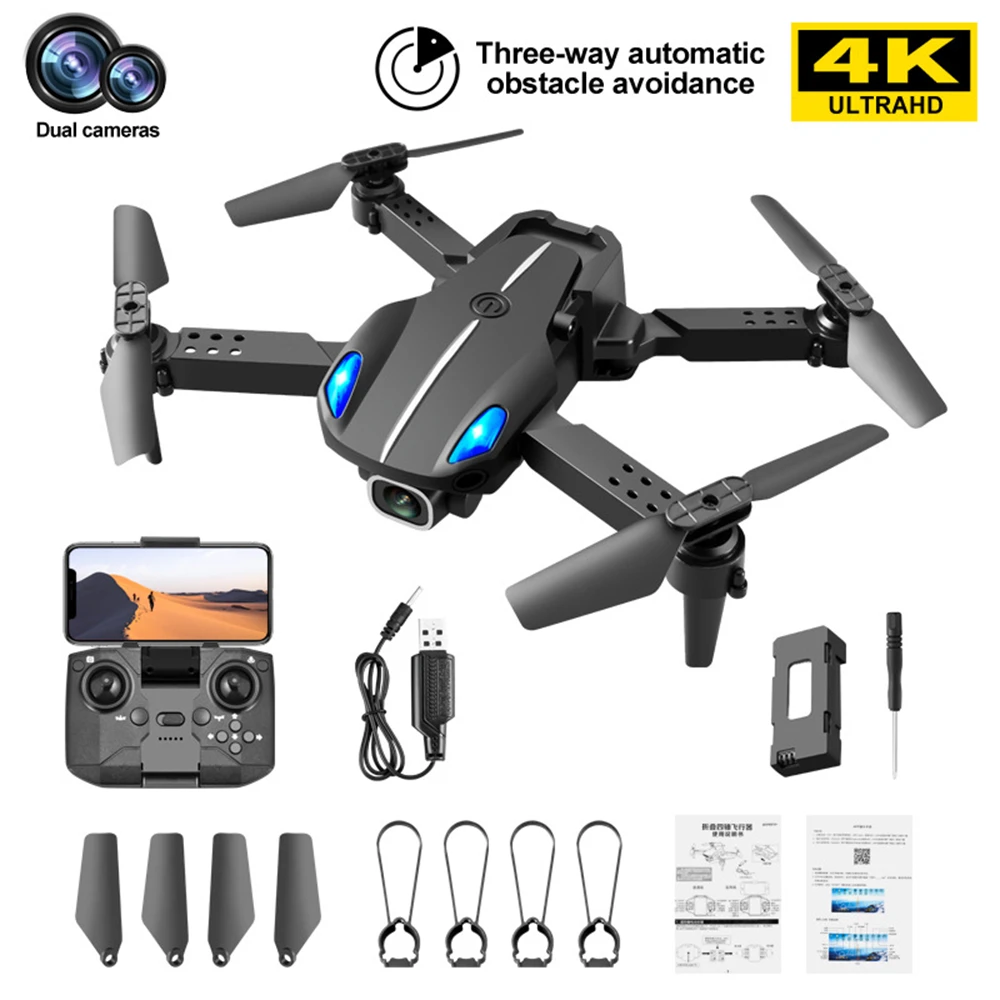 rc wifi camera BBSONG Mini Drone 4K HD Dual Camera WIFI FPV Professional Automatic Obstacle Avoidance RC Quadcopter KY907 Dron Toy For Boy Gift foldable fpv wifi rc quadcopter remote control drone