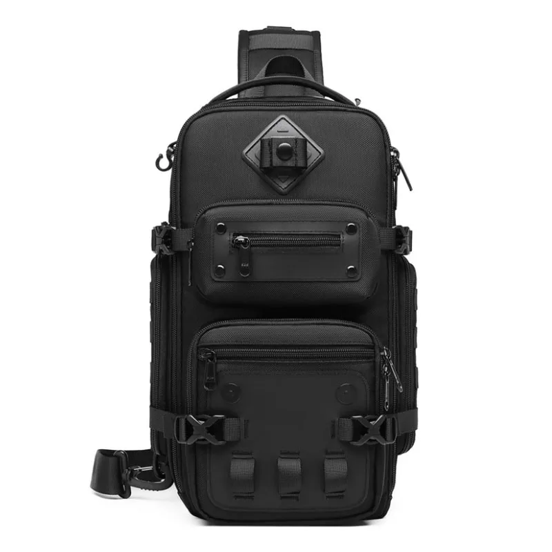 MensChestBagOutdoorTacticalOneShoulderCrossbodyBagHigh
