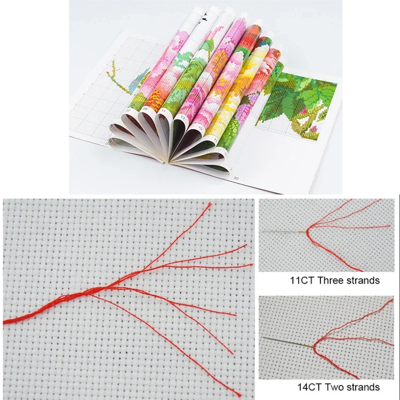 NKF Embroidery Painting Cross Stitch Kits Animal Pattern DMC Printed Aida Fabric Canvas DIY Handmade Home Decoration