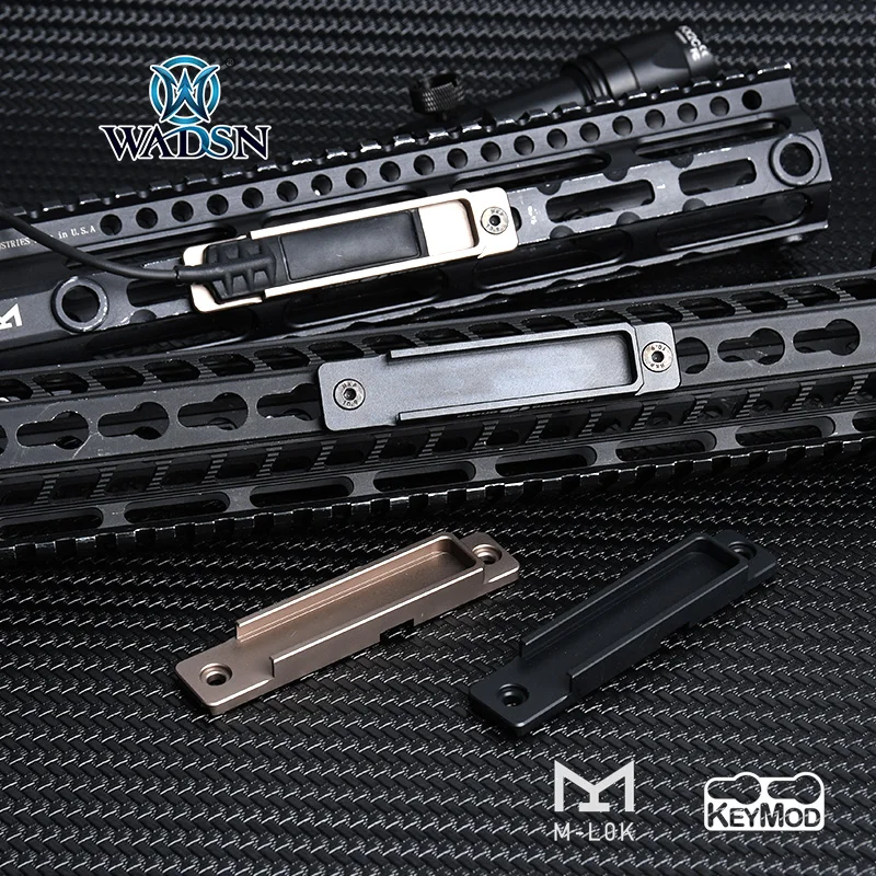 WADSN M-LOK Keymod CNC Aluminum For Flashlight Pressure Pad Mlok