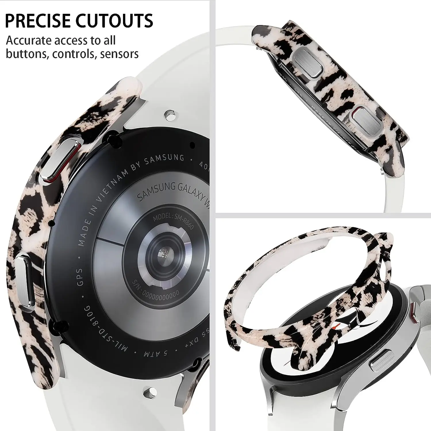 Premium Protective Hard Bumper Shell for Samsung Galaxy Watch 4 & 5