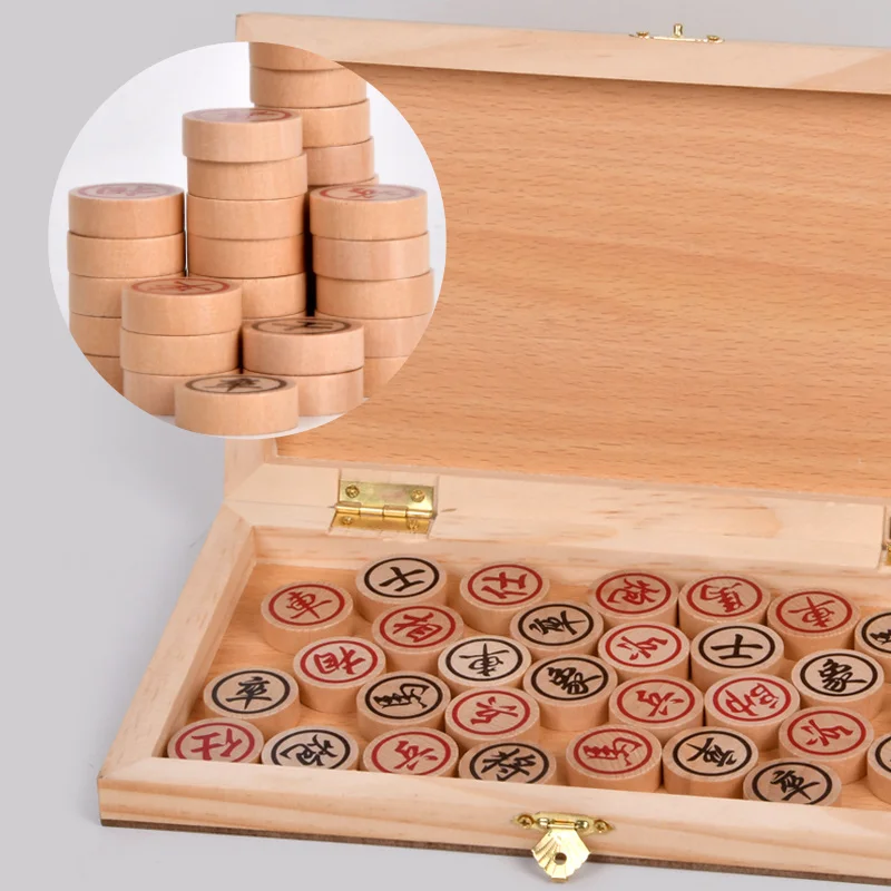 High quality Chinese Chess A traditional board game foldable travel chess, suitable for adults and children 2