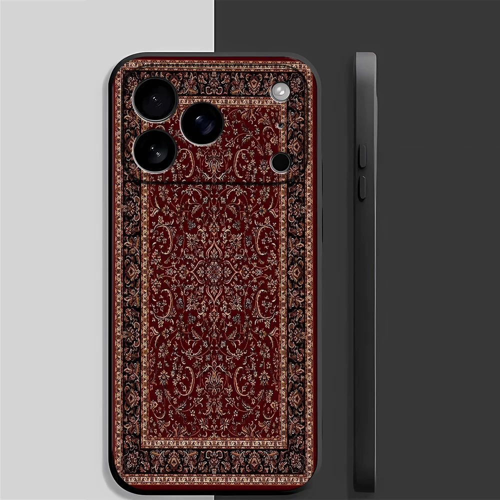 Vintage Persian Carpet Design Shockproof Silicone Phone Case