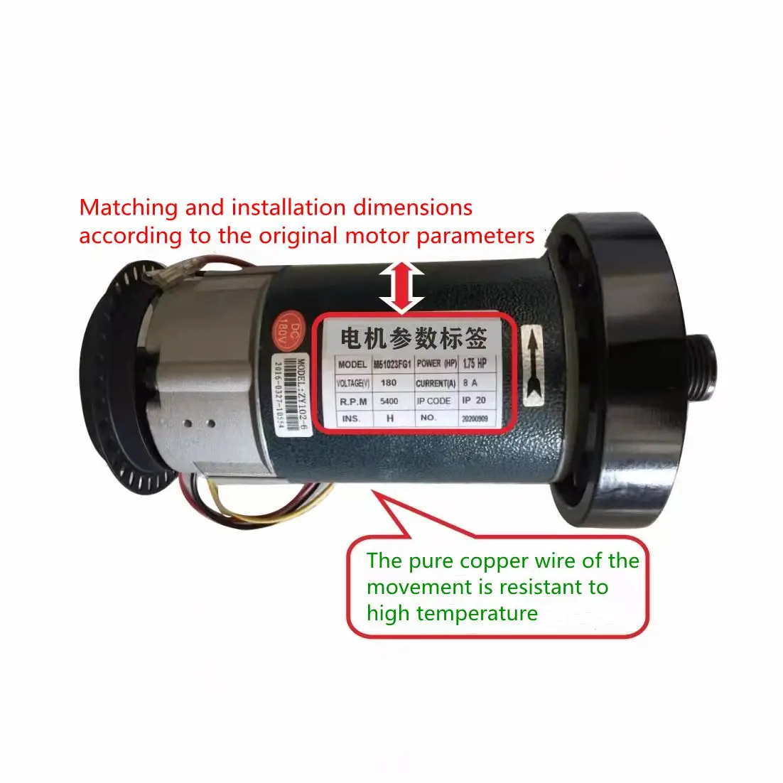 Treadmill Motor Zyt102 180v Customized 15p Dc Treadmill Motor Motor