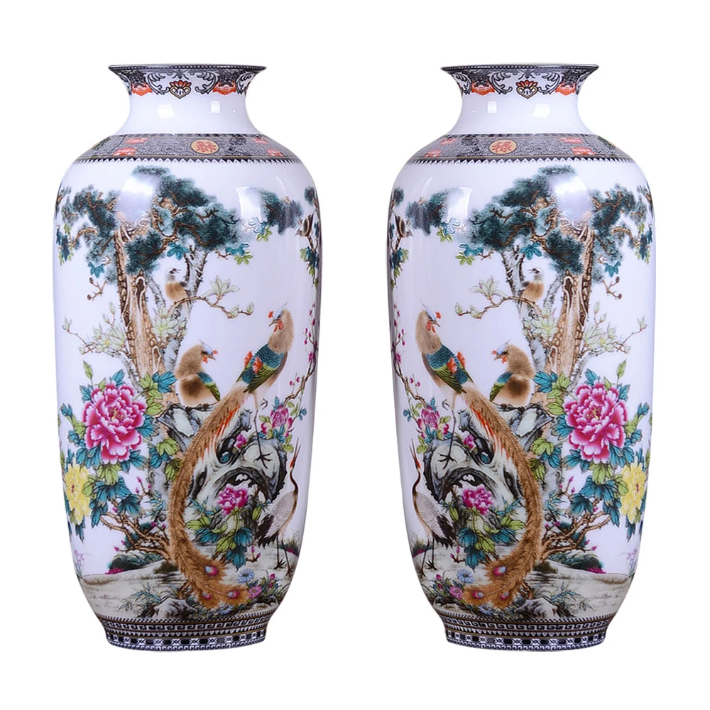 Jingdezhen Ceramic Vase Vintage Chinese Style Animal Vase Fine Smooth Surface Home Decoration Furnishing Articles flower vase ceramic vase