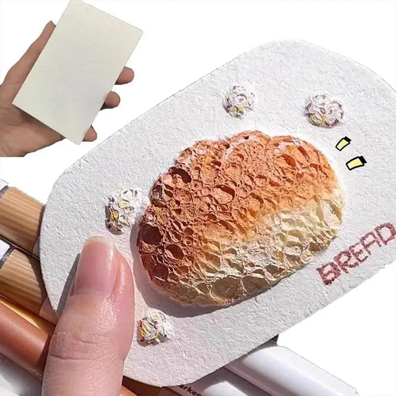 Magi c Puffy Paint Kit Foam Texture Painting 3D Drawing Canvas Sponge Pens Canvas Sponge Drawing Paper Craft Art Supplies