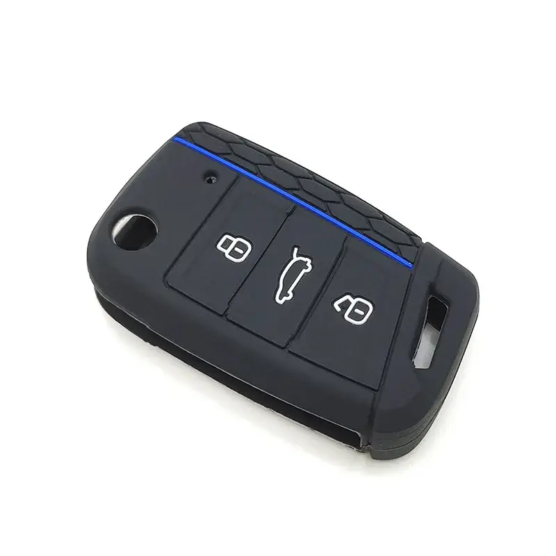 For VW Golf 7 GTI POLO T-Cross T-Roc Touran Tiguan Skoda Octavia Rapid Kodiaq Fabia Seat Ibiza Leon Ateca Arona Key Case Cover - Image 3