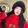 Knitted Woolen Hat With Thick Head Circumference Warm And Versatile Plush Hat 3