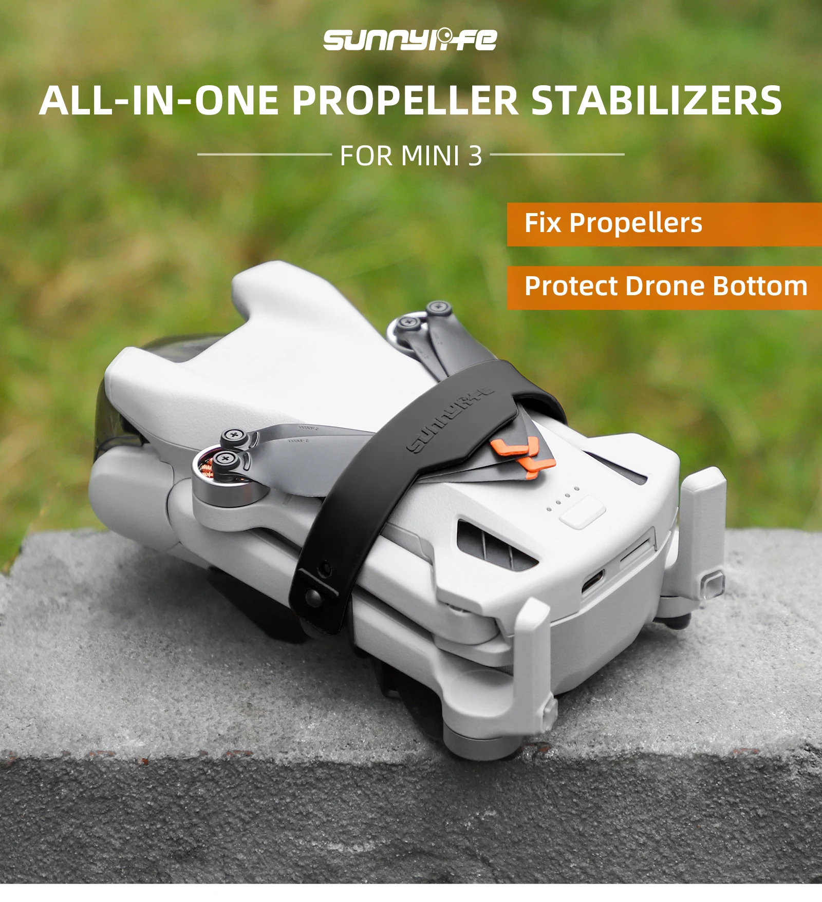 

For DJI Mini 3 Propeller Holder Protection Blades Strap Bundle Paddle Ties Chassis Protection Cover Drone Accessories